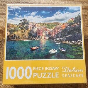 Page Publications Italian Seascape 1000 Piece Jigsaw Puzzle Multi-Color New